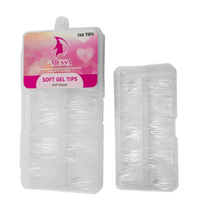 Tips soft gel Half Matte 120pz
