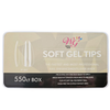 Tips para Soft Gel forma Almendra Caja con 550 piezas press on Manicure