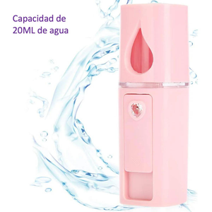 Nanomister Rosa Vaporizador Facial Portátil Para Extensiones De Pestañas