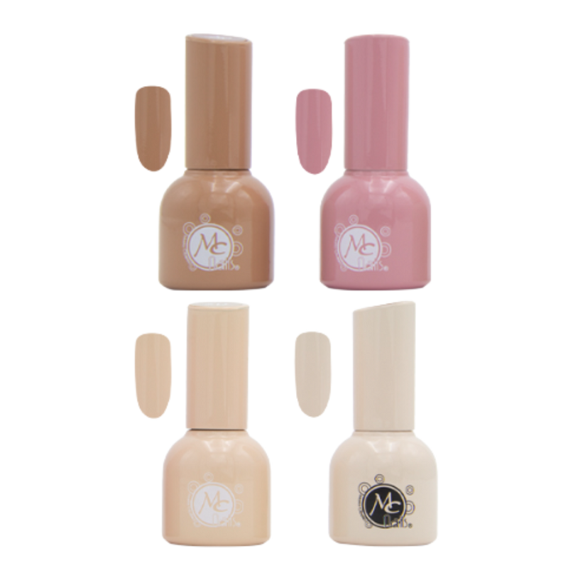 Esmalte  nude gel Colorful Collection series B 4pz 12ml
