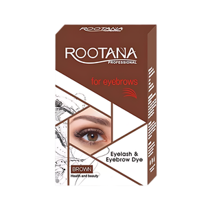 Tinta Henna Para Cejas Y Pestañas Profesional Rootana Kit Color Marron