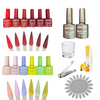 Kit de Uñas Xiaoya 12 Esmaltes, Lampara, Pulidora, Decoración y mas 41 productos