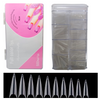 Tip Estileto XL Natural o Cristal Caja con 500 Piezas