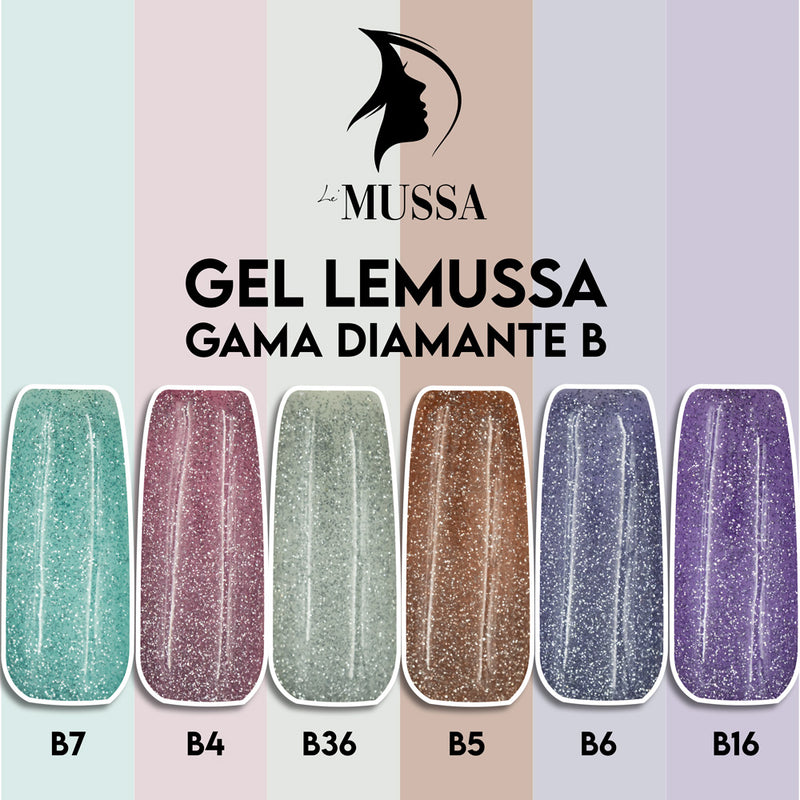 Gelish Lé Mussa Diamante Gama B c/6pz